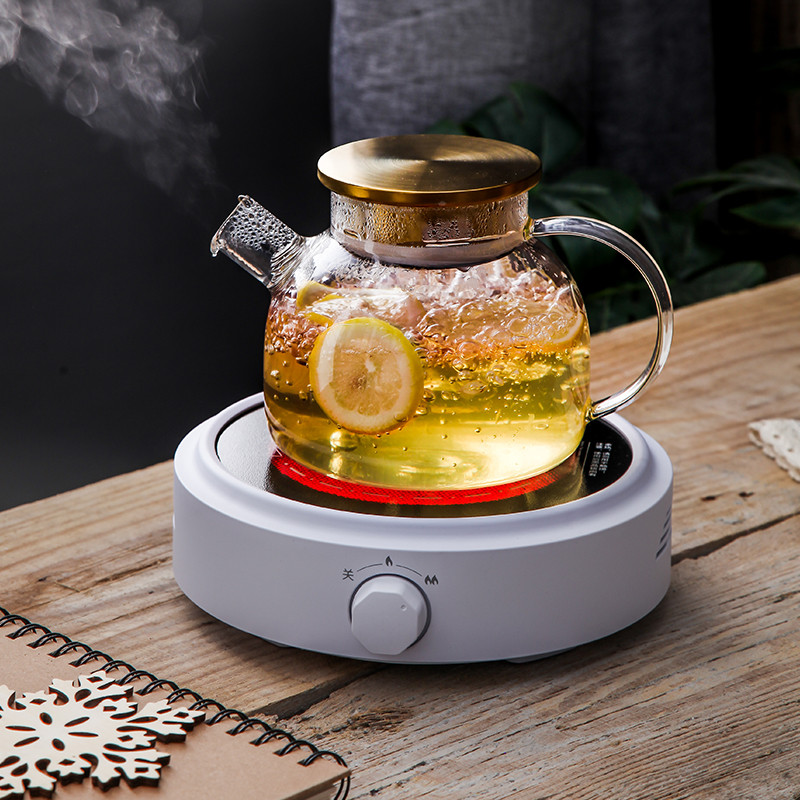 简约电陶炉煮茶器玻璃煮茶壶套装蒸茶器全自动家用抖音烧茶炉