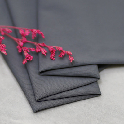 锦纶运动条纹莱卡面料透气凉感坑瑜伽服布料健身条拉架速干面料