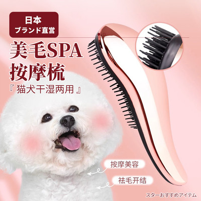 狗狗梳子比熊泰迪梳清理专用宠物按摩梳拉毛蓬松神器小型犬狗毛毛