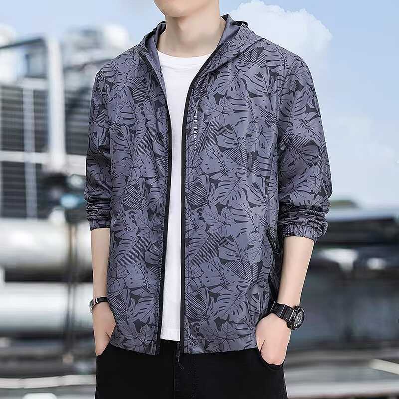 冰丝防晒服男款夏季轻薄速干钓鱼遮阳外套夏天时尚迷彩防晒衣2025