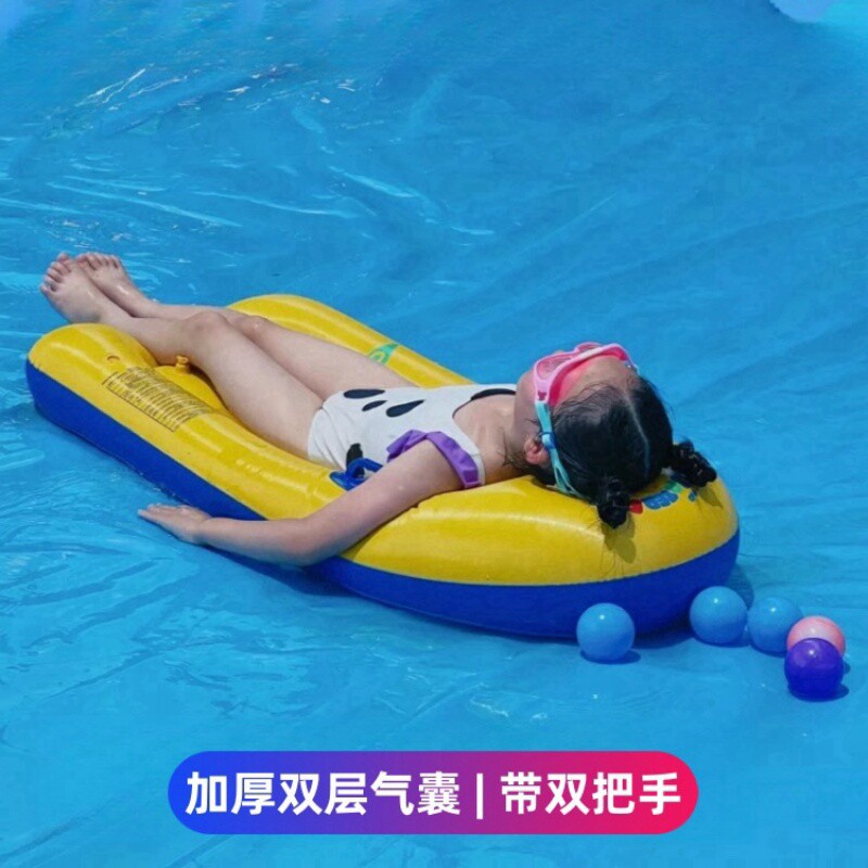 儿童冲浪板游泳圈水上充气浮床滑水板小孩坐艇浮排玩具船玩水装备