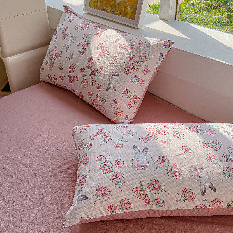 田园风A类双层纱枕套单只装48x74家用单人枕芯内胆套枕头皮学生女,包装,坚果包装,淘宝优惠券,粉丝福利购,淘宝优惠卷