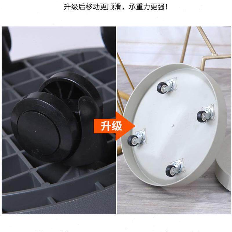 花盆接水托盘底花盒滑轮盆沥水托架加厚滚轮底托底座塑料移动