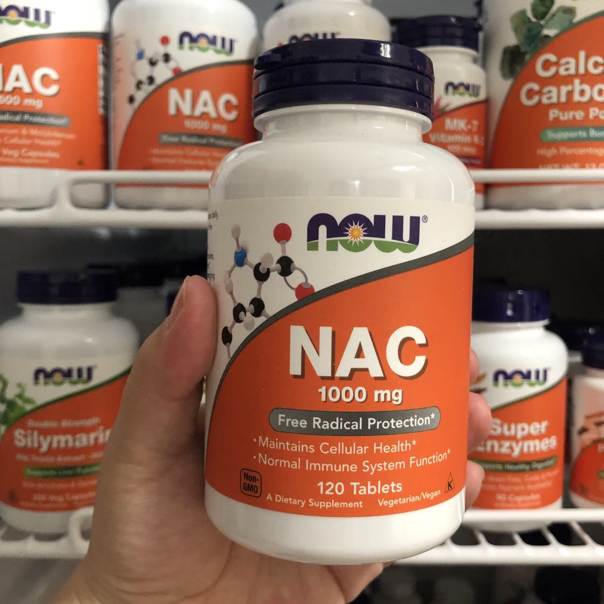 美国原装诺奥NAC美国N-乙酰半胱氨酸桥本氏甲腺降毒1000mg120片