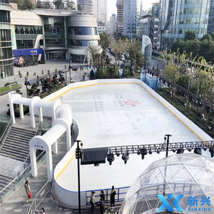工厂批发hdpe材质冰球场围栏板墙校用防撞击真冰球场围栏界墙厂家