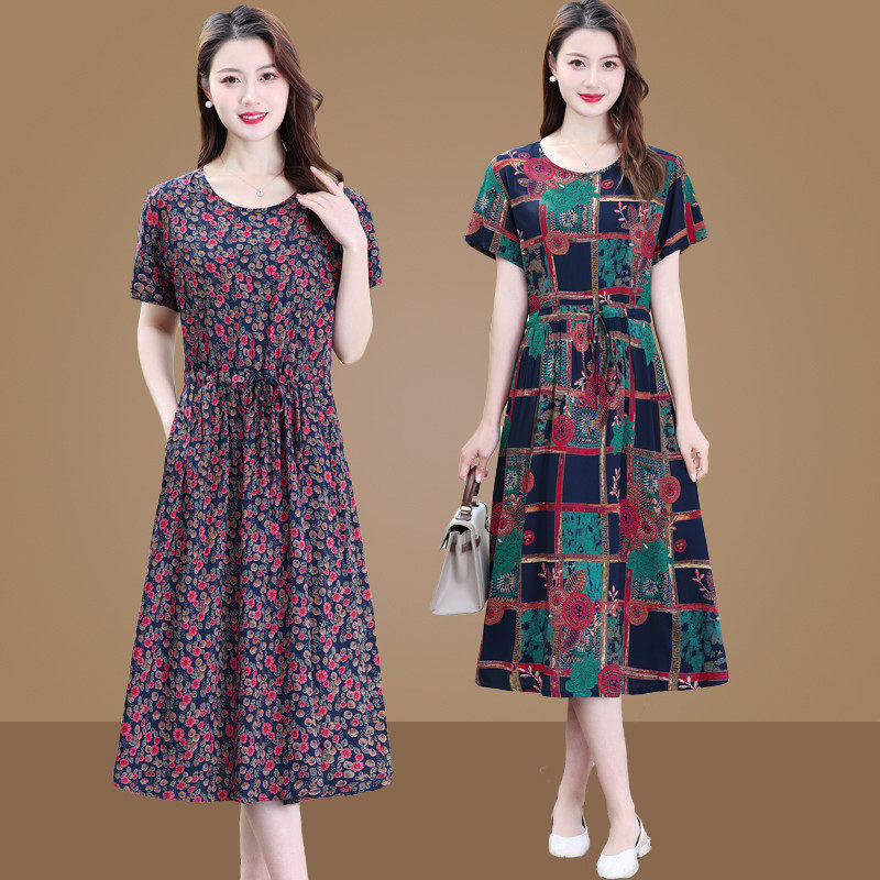 妈妈夏季纯棉绸宽松收腰50岁60中老年人棉外穿,女装/女士精品,中老年女装,淘宝优惠券,粉丝福利购,淘宝优惠卷