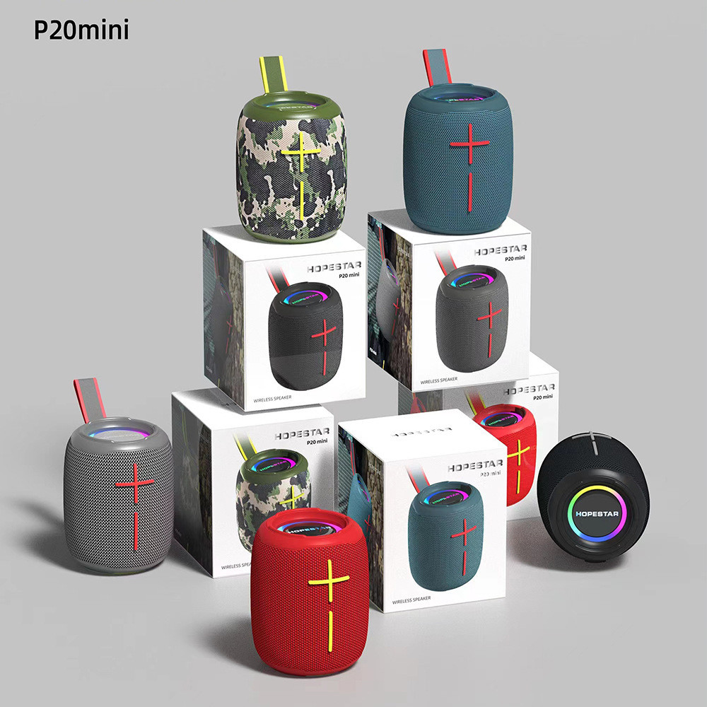 HOPESTAR P20mini便携无线蓝牙小音箱户外迷你手提音响LED灯插卡