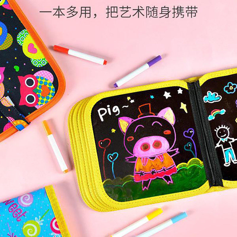 【玩具】儿童画板便携涂鸦小黑板小学生绘画多功能手写可擦家用双,玩具/童车/益智/积木/模型,画笔/画刷,淘宝优惠券,粉丝福利购,淘宝优惠卷