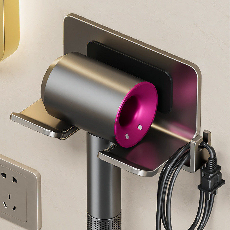 吹风机置物架免打孔卫生间电吹风挂架浴室壁挂式风筒支架收纳神器,家庭/个人清洁工具,吹风机置物架,淘宝优惠券,粉丝福利购,淘宝优惠卷