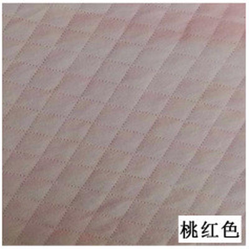 现货数码印花菱格提花夹丝空气层婴童服面料床上用品针织面料