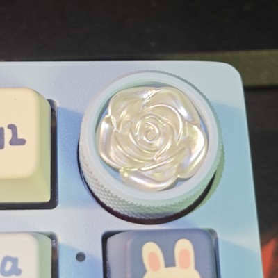【可按压】Hi75旋钮按键替换芯装饰  hi75c/k81键盘音量旋钮 透光
