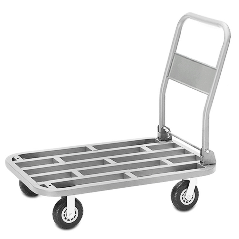 手推车拉货平板车搬运车金属钢管家用小拖车工具送货仓库便携厂家