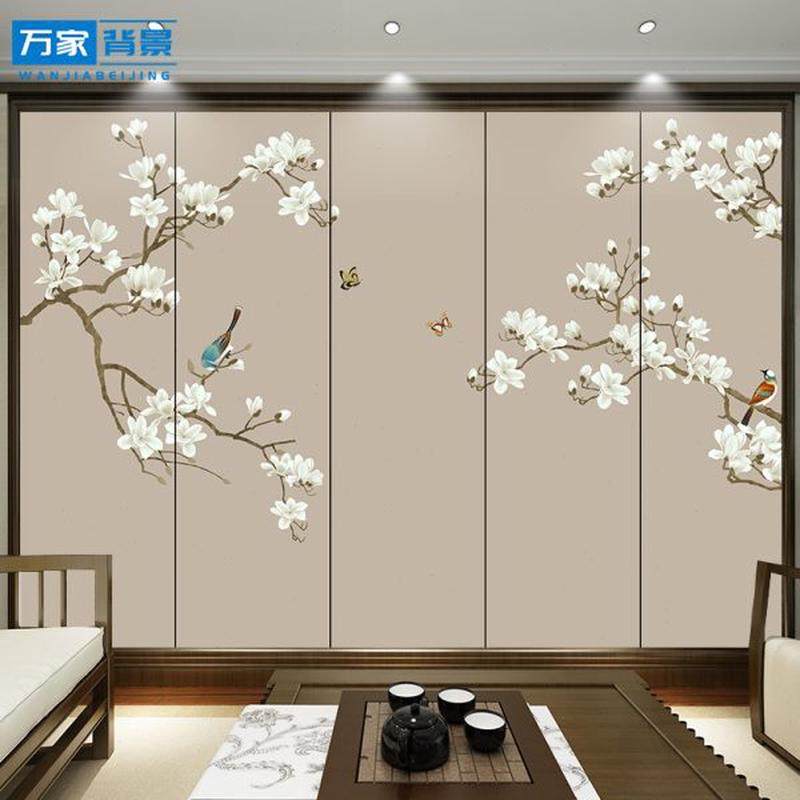 床头背景墙壁画宾馆硬包背景酒店电视刺绣中式卧室客厅沙发皮革,家装主材,背景墙软包,淘宝优惠券,粉丝福利购,淘宝优惠卷