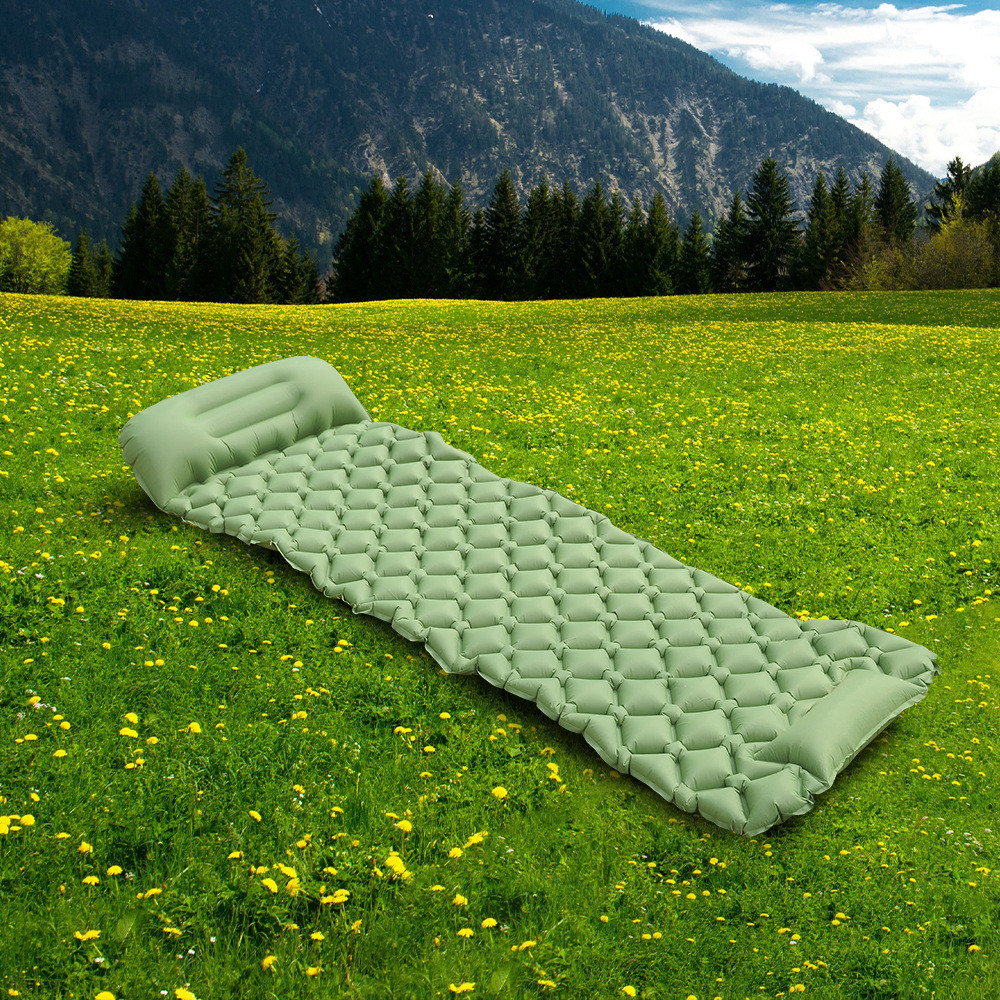 便携式tpu充气垫户外新款露营充气床垫脚踏防潮垫超轻折叠地垫