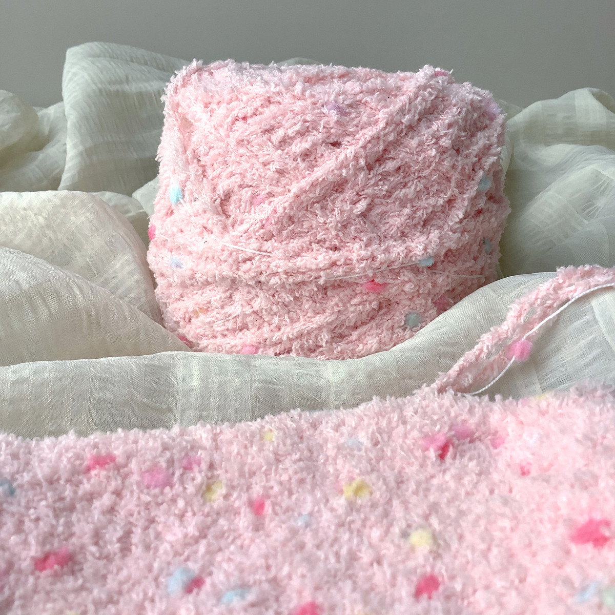 暮色｜手混线绒绒线#5-6mm钩针棒针适用编织毛线手工线材钩织礼物