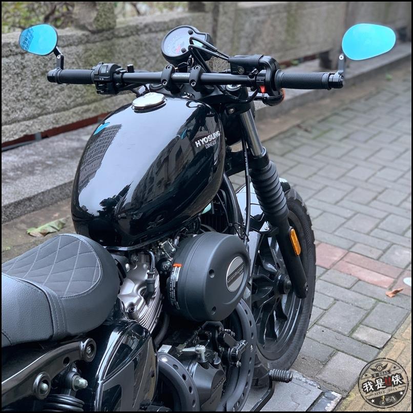 GV300无极AC金吉拉赛科龙RE3改装变径直把平把一字手把后视镜套件