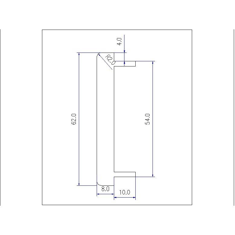 高度62壁厚8mm的全铝合金型材面板材料、适合自己DIY（一米价格）