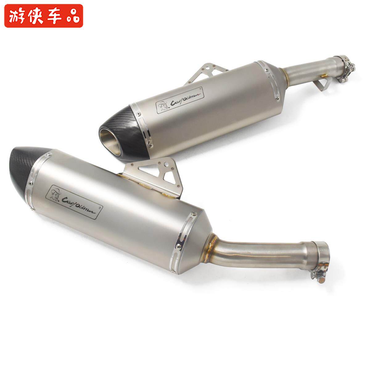 珠峰凯越500X改装排气专用直上竞技排气管大功率525X消声器尾段