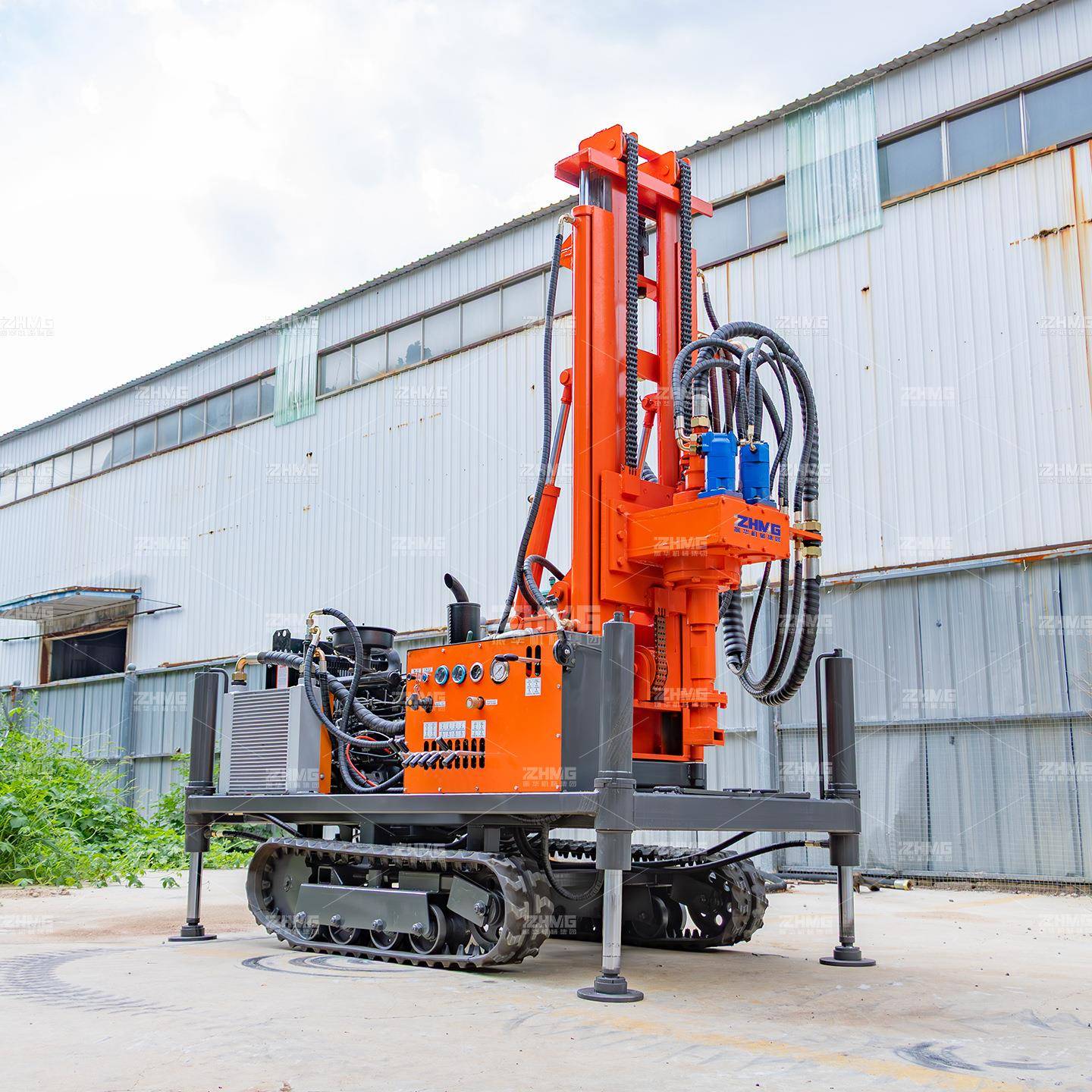 小型可以打300米的气动水井钻机家用百米钻井机设备履带式打井机