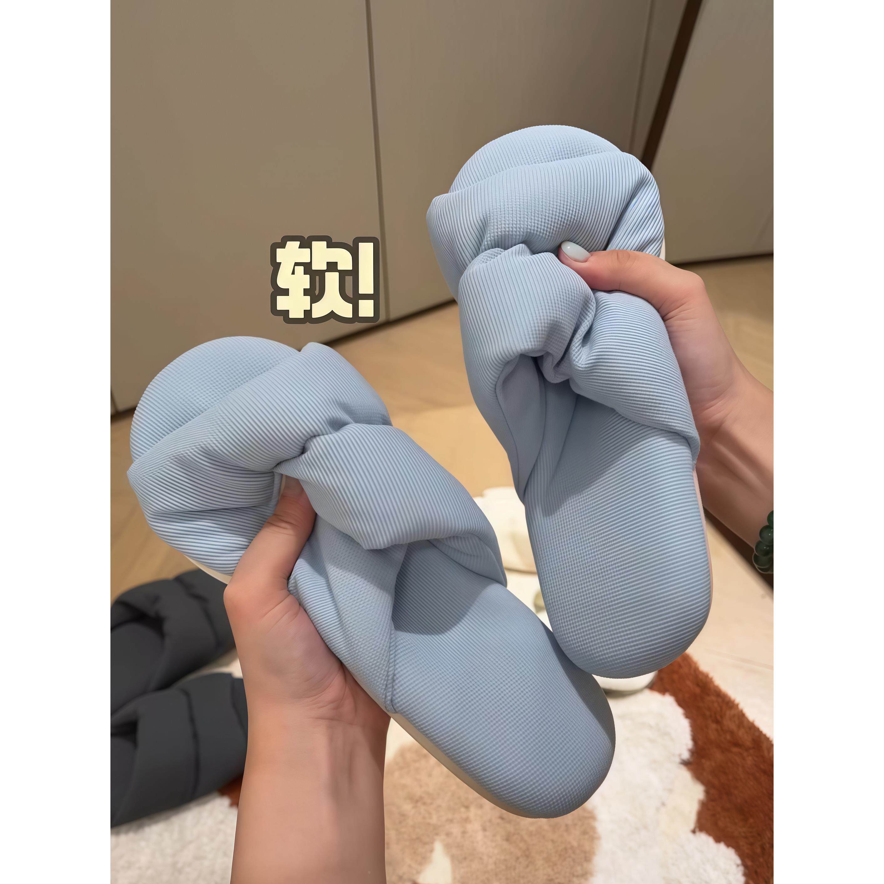 【长期主义好物】半拖女包头拖鞋一脚蹬室内家居软底静音布艺拖鞋