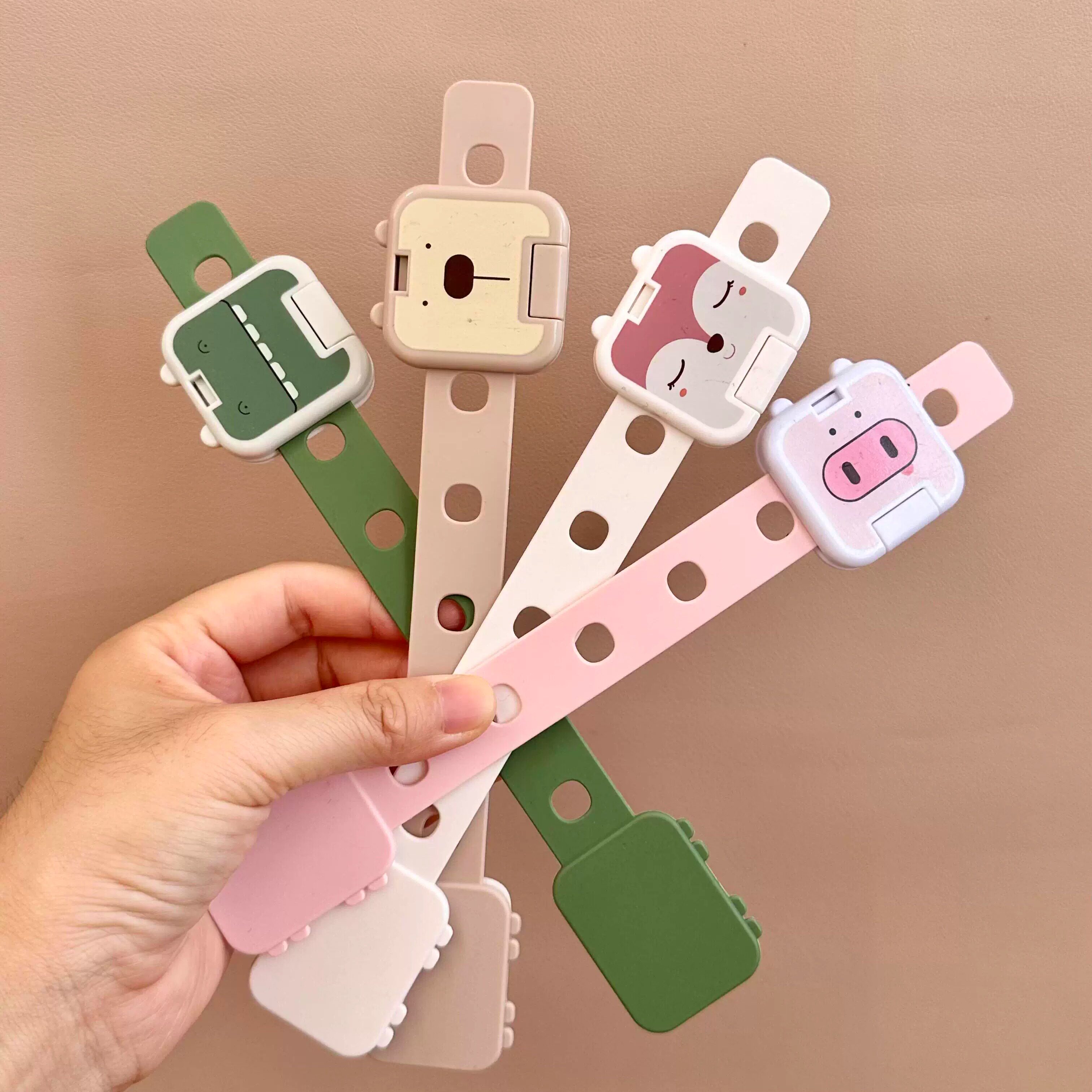 儿童安全锁宝宝抽屉锁冰箱橱柜门多功能防开锁婴儿防夹手防护锁扣