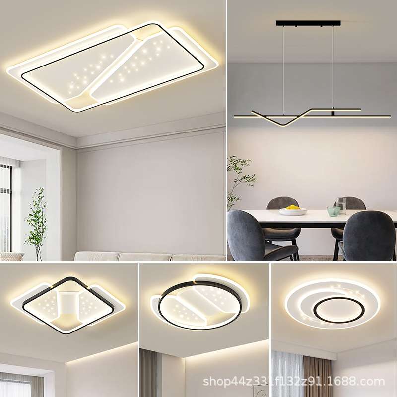 客厅灯简约风吸顶灯新款全光谱护眼房间卧室中山全屋套餐工厂直销