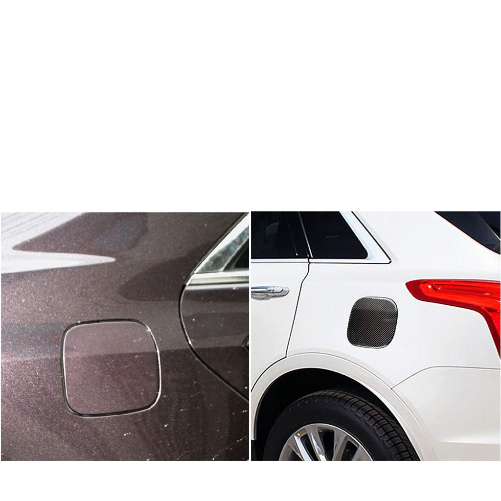 适用凯迪拉克Cadillac xt5汽配改装碳纤维车身油箱盖装饰配件贴