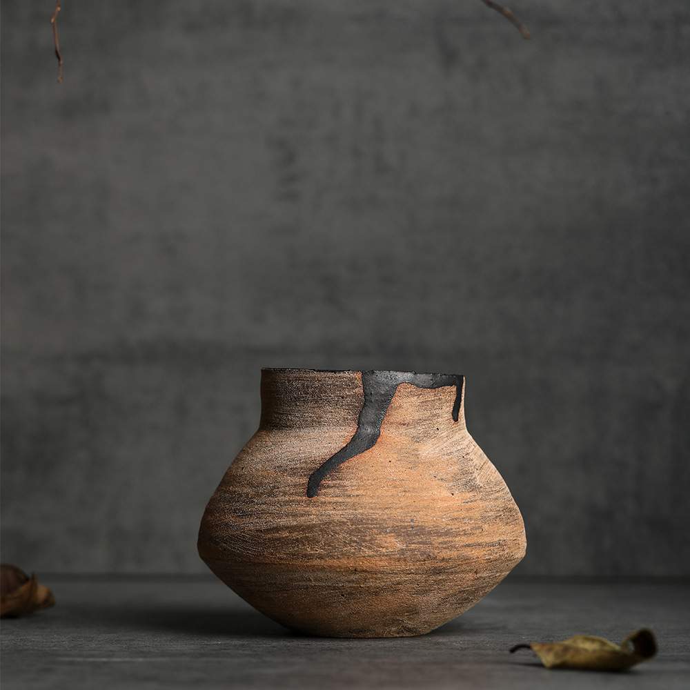 陶艺家作品系列茶洗陶瓷手作建水高渣斗 水盂茶洗  茶道 茶具配件