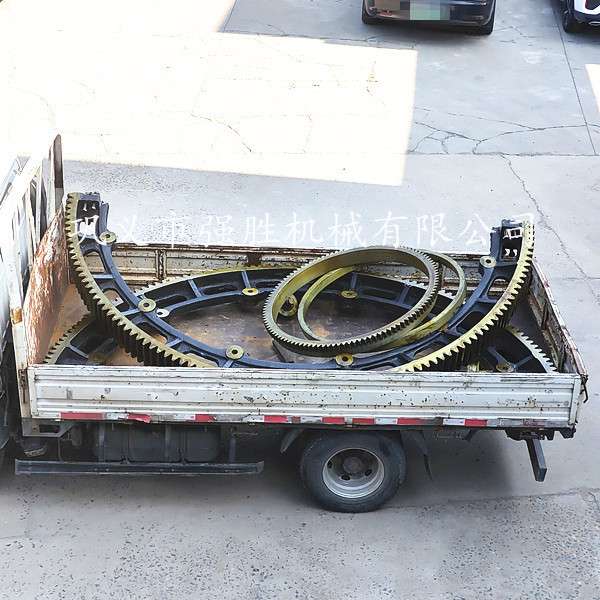 强胜生产烘干机配件齿轮齿圈钢圈托轮挡轮总成 多种尺寸规格