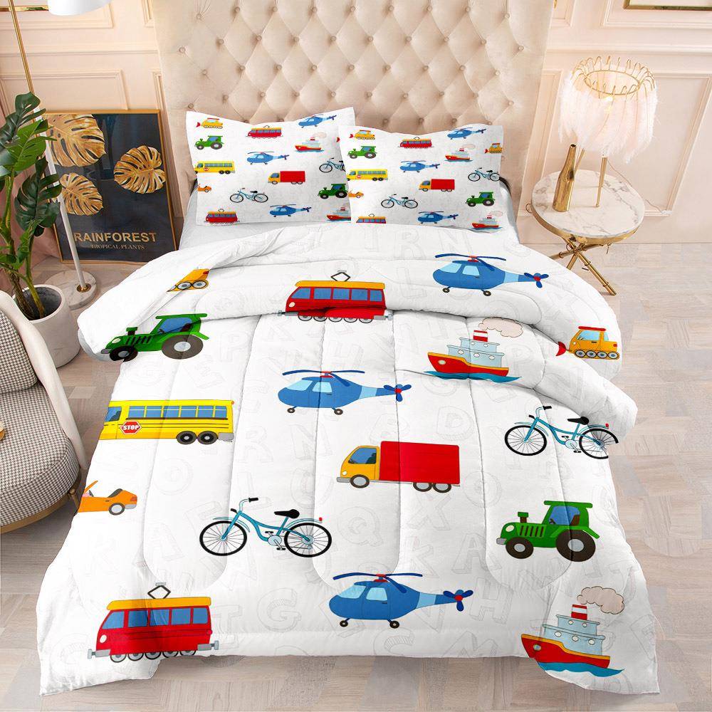 卡通被芯被子学生床品汽车羽丝棉被子外贸