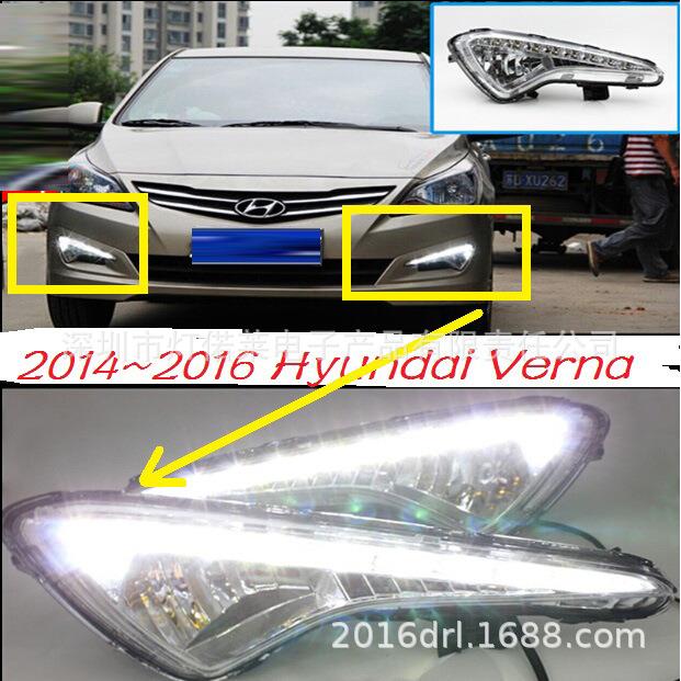 SOLARIS适用于现代瑞纳日行灯LED前照灯雾灯日间行车灯2014~2016