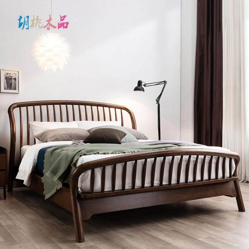 北美式黑胡桃卧室全实木床北欧轻奢家具婚床樱桃红橡木简约双人床,机械设备,其他机械设备,淘宝优惠券,粉丝福利购,淘宝优惠卷