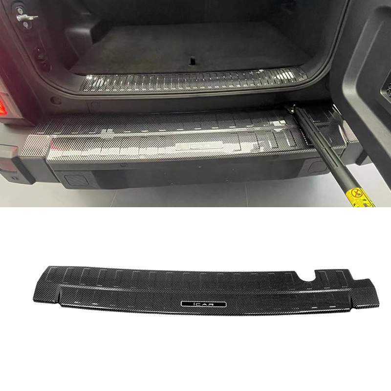 适用于24款奇瑞JAECOO J6门槛条改装迎宾踏板后备箱后护板iCAR 03