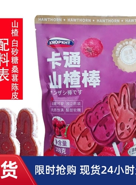 熊三岁卡通山楂棒KNOPKHT原果手工山楂棒山楂果糕混合口味