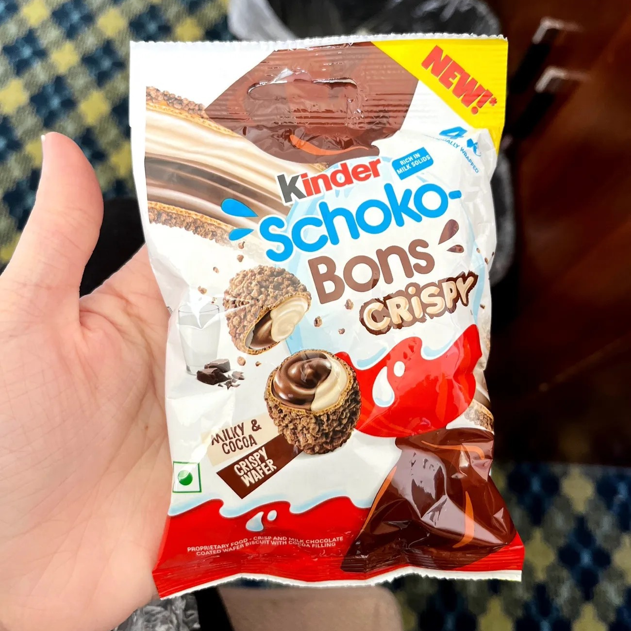 【抢】进口健达Kinder脆皮牛奶夹心巧克力奇趣蛋迷你脆脆球
