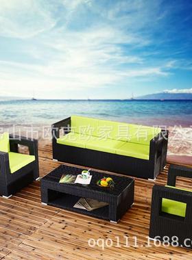 户外藤椅四件套阳台休闲桌椅组合转角藤沙发室外庭院藤编家具S324