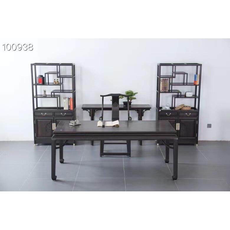 紫光檀东非黑黄檀画案玄关桌电脑桌字台条案清式明式家具