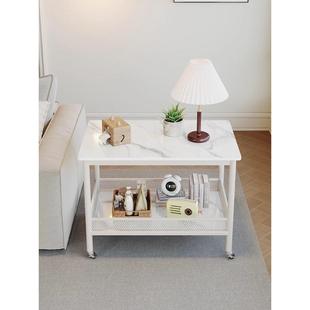 北欧可移动边几现代简约奶油风客厅茶几轻奢沙发边柜侧边柜小推车