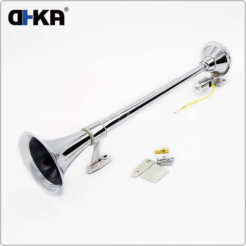DHKA亚冠-AS037现货640mm单管圆口气喇叭12V/24V电控卡车货车气喇