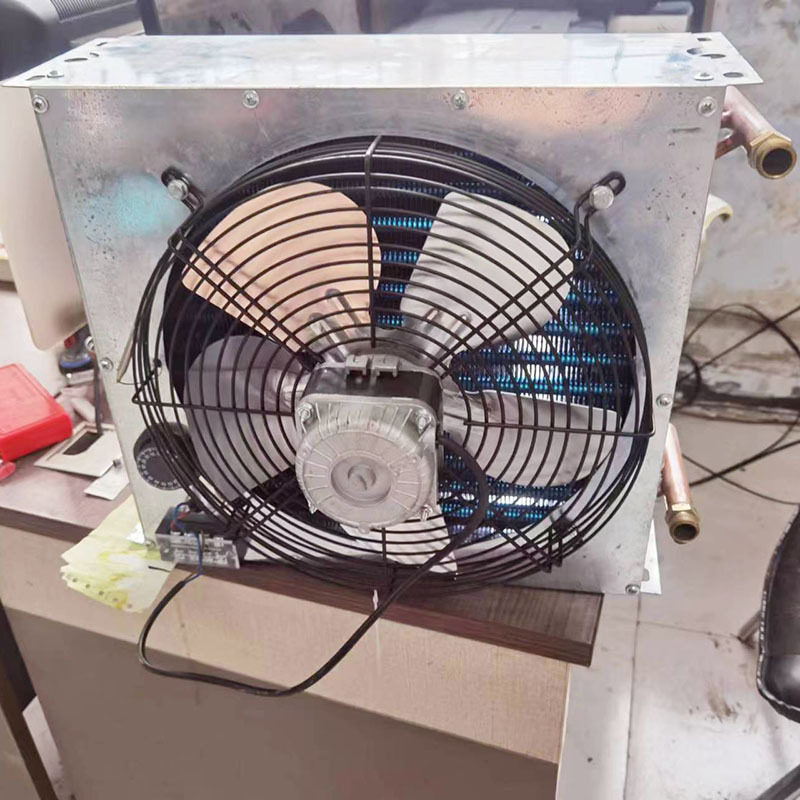 铝管水热暖风机养殖鸡舍猪舍散热水箱养殖场升温取暖风机蔬菜大棚