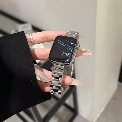 iwatchS9细款金属不锈钢链条表带