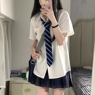 正版津川jk制服套装校供感原创格裙半身裙学院风夏日系百褶裙收腰
