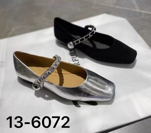 S路花语V6M断码特价款真皮平底浅口单鞋玛丽珍女鞋13-6072