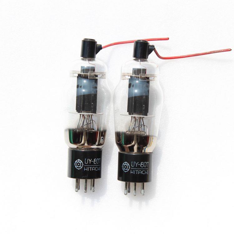 日立拆机亮品黑屏UY-807直代FU-7原装配带管帽胆机电子管