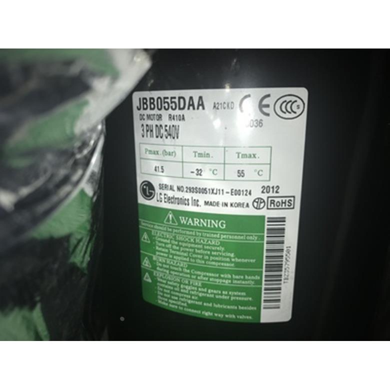 JBB055DAA 全新原装LG空调压缩机R410A 3PH DC540V