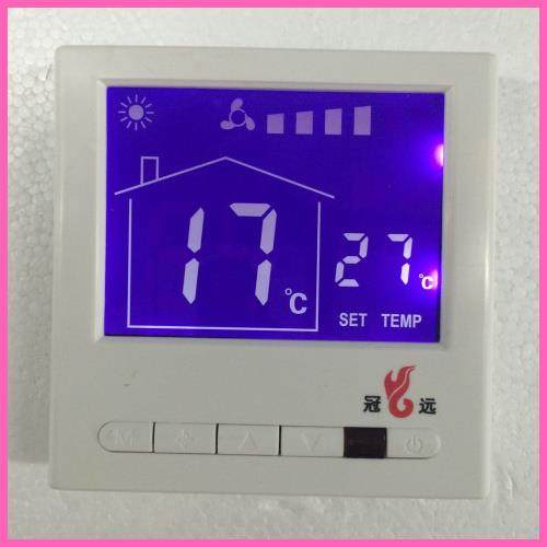 中央空调开关液晶控制器 风机盘管温度控制三速 宾馆酒店开关面板