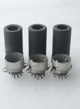 早期英国下机胶木小九脚适合ECC82 ECC88 12AX7电子管管座罩