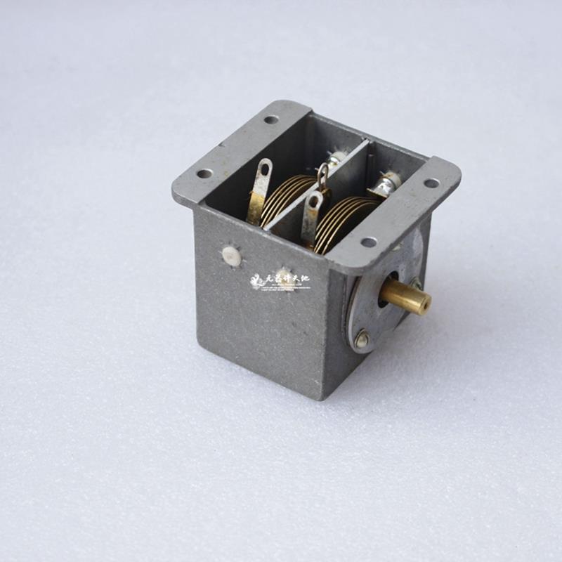 全新铜片铜轴33PF-60PF左右双联可变电容器可调电容