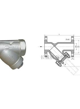 GL11W-16P 301 不锈钢丝口Y型过滤器 螺纹过滤器DN15-DN50