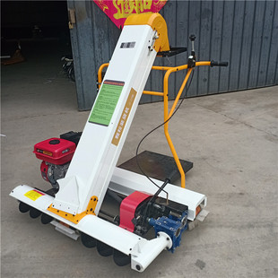 晒场手推汽油扒粮机自走式收谷机 路面散粮快速装袋机